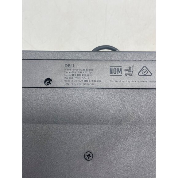 dell keyboard USB wire kb-216 black slim READ - Picture 9 of 11